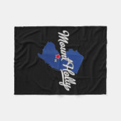 Mount Holly New Jersey Nj Map Fleecedecke (Vorderseite (Horizontal))
