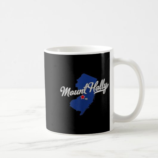 Mount Holly New Jersey Nj Map Kaffeetasse (Rechts)