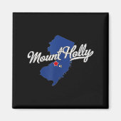 Mount Holly New Jersey Nj Map Magnet (Vorne)