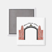 Mount Holyoke Uni Gates Magnet (Vorderseite/Rückseite)