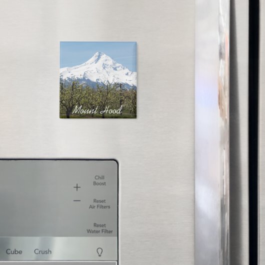 Mount Hood and Obstplantagen Foto Magnet (In Situ (Kühlschrank))