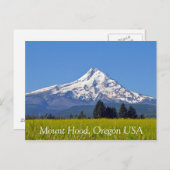 Mount Hood in Oregon USA Postkarte (Vorne/Hinten)
