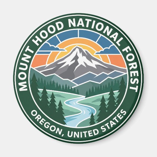 Mount Hood National Forest Oregon Magnet (Vorne)