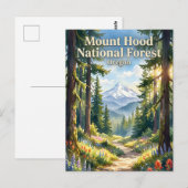 Mount Hood National Forest Oregon Postkarte (Vorne/Hinten)