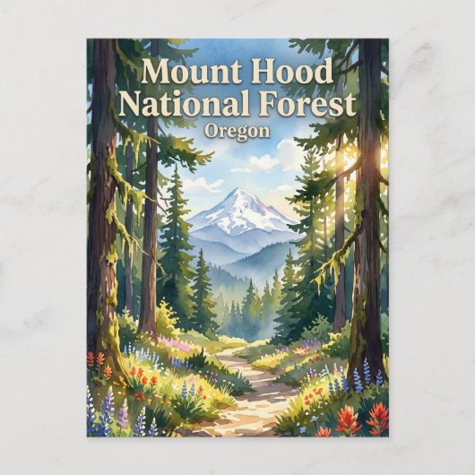 Mount Hood National Forest Oregon Postkarte (Vorderseite)