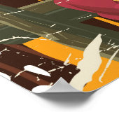 Mount Hood National Forest Reiseplakat Poster (Ecke)