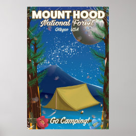 Mount Hood National Forest Reiseplakat Poster