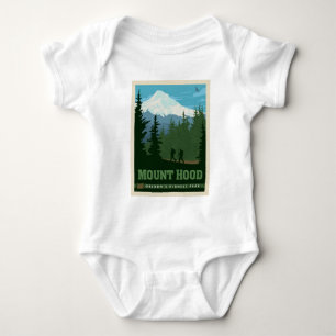 Mount Hood Oregon Baby Strampler