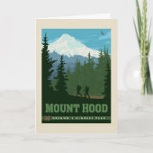 Mount Hood | Oregon Karte (Vorderseite)