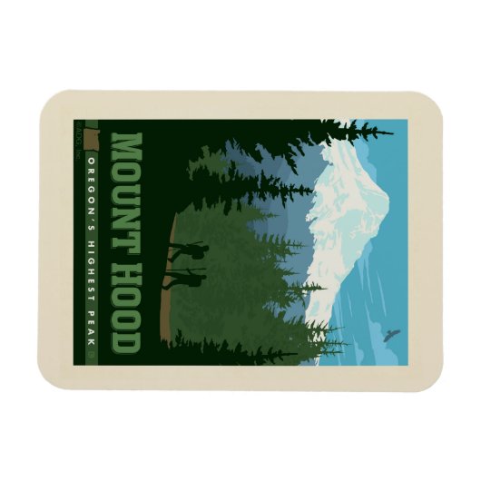 Mount Hood | Oregon Magnet (Horizontal)