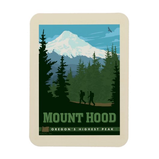 Mount Hood | Oregon Magnet (Vertikal)