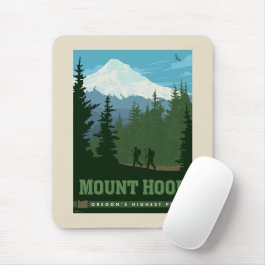 Mount Hood | Oregon Mousepad (Mit Mouse)