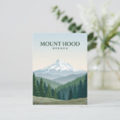 Mount Hood Oregon Postkarte (Stehend Vorderseite)