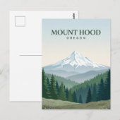 Mount Hood Oregon Postkarte (Vorne/Hinten)