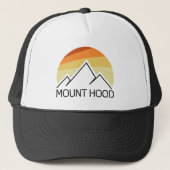Mount Hood Oregon Retro Truckerkappe (Vorderseite)