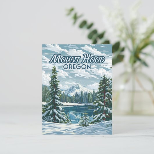 Mount Hood Oregon Ski Pacific Nordwest Card (Stehend Vorderseite)