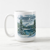 Mount Hood Oregon Ski Pazifik Nordwestwinter Kaffeetasse (Links)