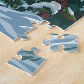 Mount Hood Oregon Ski Pazifik Nordwestwinter Puzzle (Seite)