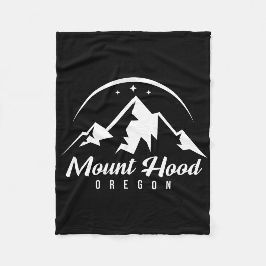 Mount Hood Oregon Skigebiet Snowboarden Fleecedecke (Vorderseite)