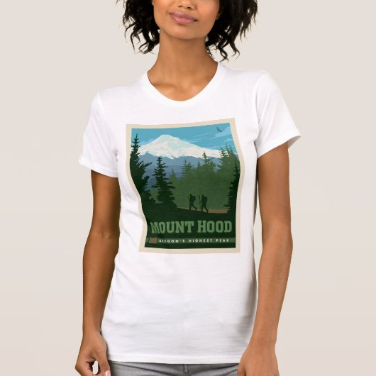 Mount Hood | Oregon T-Shirt (Vorderseite)