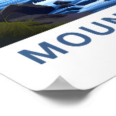 Mount Hood Oregon Travel Print Poster (Ecke)