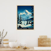 Mount Hood Oregon V06 Poster (Küche)