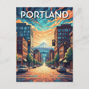 Mount Hood Portland Oregon Postkarte