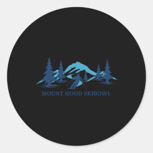 Mount Hood Skibowl Oregon Skigebiet Skifahren Skif Runder Aufkleber