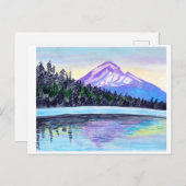 Mount Hood Sonnenaufgang Locarno Postkarte (Vorne/Hinten)