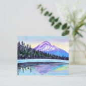 Mount Hood Sonnenaufgang Locarno Postkarte (Stehend Vorderseite)