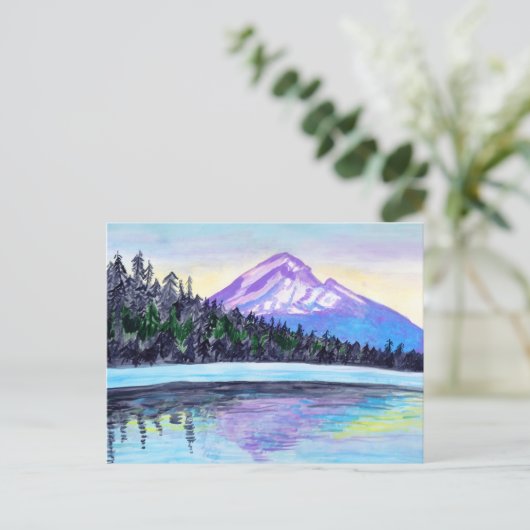 Mount Hood Sonnenaufgang Locarno Postkarte (Stehend Vorderseite)