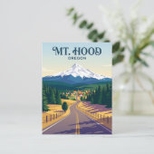Mount Hood Straße USA Postkarte (Stehend Vorderseite)