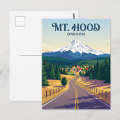 Mount Hood Straße USA Postkarte (Vorne/Hinten)