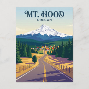 Mount Hood Straße USA Postkarte