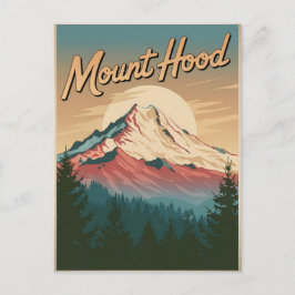 Mount Hood Vintag Postkarte