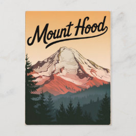 Mount Hood Vintag Postkarte