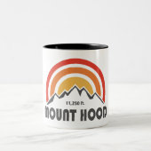 Mount Hood Zweifarbige Tasse (Mittel)