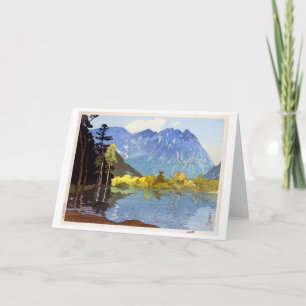 Mount Hotaka, Hiroshi Yoshida, Woodcut Karte