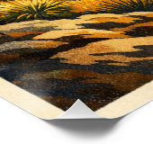 Mount Huascarán, Peru, in a classic retro Poster (Ecke)