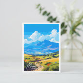 Mount Ida Greece: Vintage-Illustration Postkarte (Stehend Vorderseite)