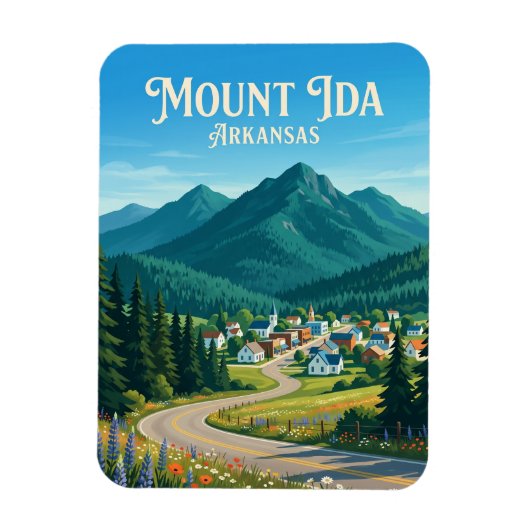 Mount Ida USA wird zu Magnet (Vertikal)