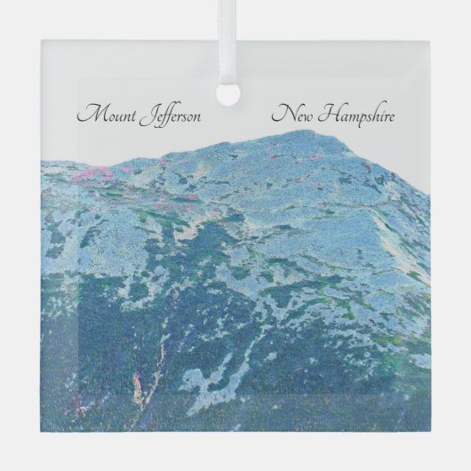 Mount Jefferson Glass Ornament (Vorderseite)