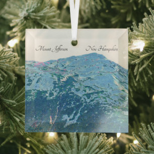 Mount Jefferson Glass Ornament Aus Glas