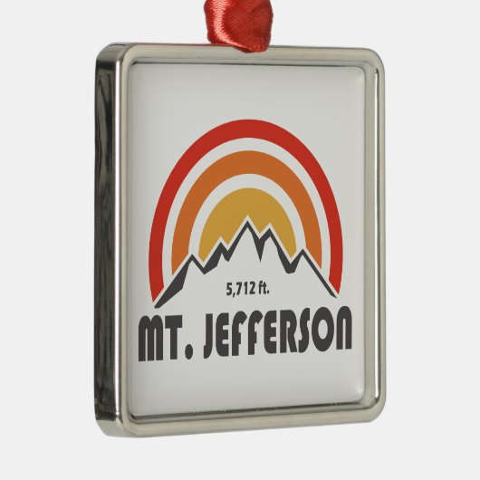 Mount Jefferson New Hampshire Ornament Aus Metall (Rechts)