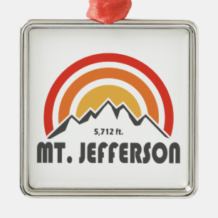 Mount Jefferson New Hampshire Ornament Aus Metall