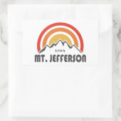 Mount Jefferson New Hampshire Rechteckiger Aufkleber (Tasche)