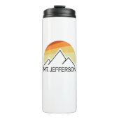 Mount Jefferson New Hampshire Retro Thermosbecher (Vorderseite)