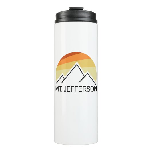 Mount Jefferson New Hampshire Retro Thermosbecher (Vorderseite)