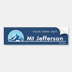 Mount Jefferson Oregon Berg-Skigebiet Autoaufkleber