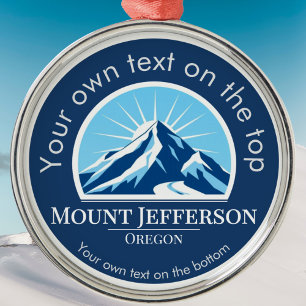 Mount Jefferson Oregon Medaille Ornament Aus Metall